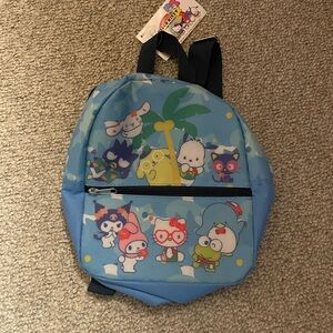 Kids Cartoon Character Blue Backpack